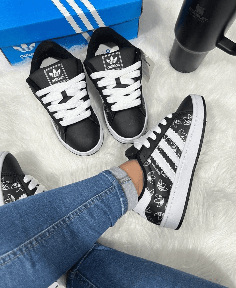 ADIDAS CAMPUS | SUPERSTAR NEGRO CON BLANCAS