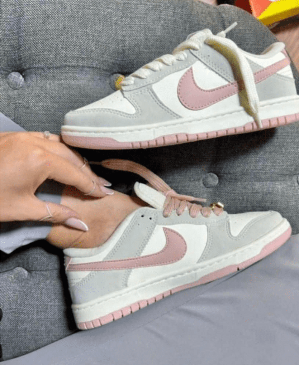 NIKE DUNK SB | GRIS Y ROSA