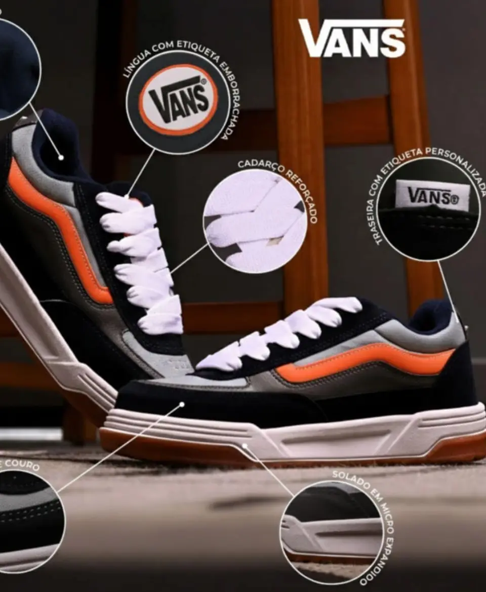 VANS ESTAZZO | NEGRO NARANJA