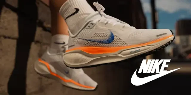 Zapatillas Nike blancas con detalles naranjas – estilo running urbano Total Look BZ